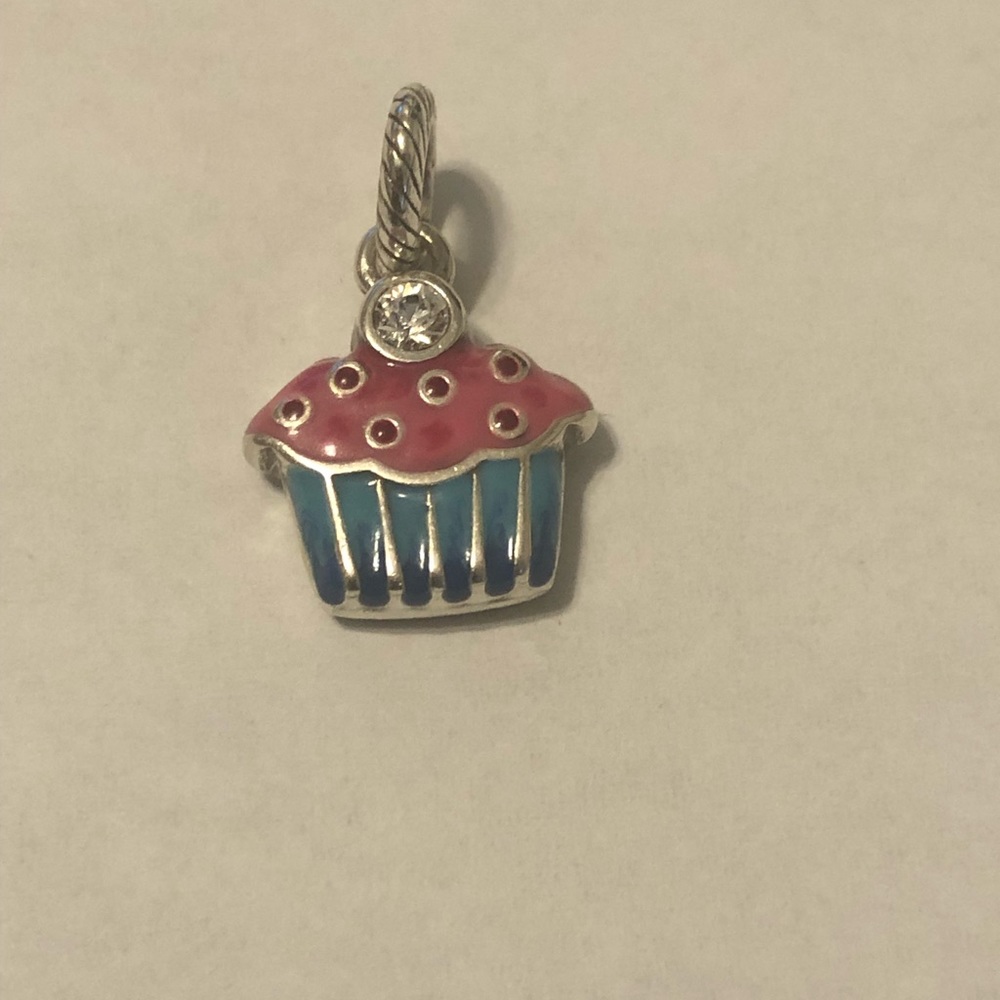 Brighton ABC CUPCAKE Charm Silver